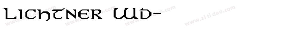 Lichtner Wd字体转换